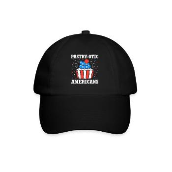 Pastry-otic Americans 4. Juli Cupcake - Baseballkappe - Schwarz/Schwarz - Vorne