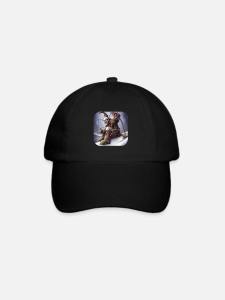 Krampus - Baseballkappe - Schwarz/Schwarz