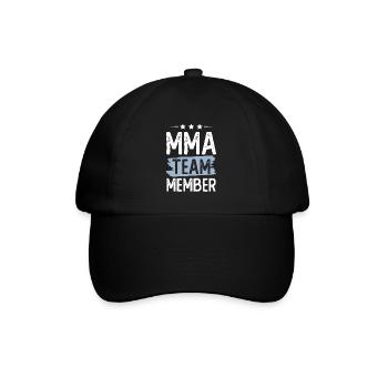 Mma Team - Baseballkappe - Schwarz/Schwarz - Vorne