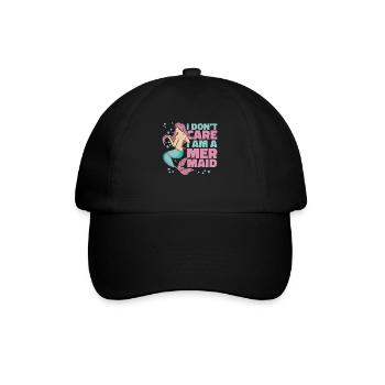 Meerjungfrau Fabel Meerjungfrauen Märchen - Baseballkappe - Schwarz/Schwarz - Vorne