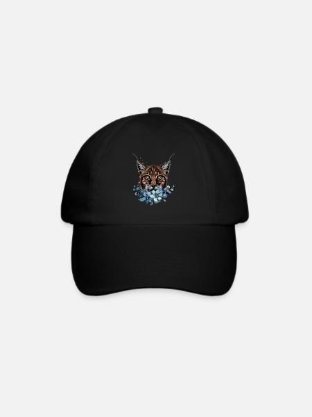 Luchs - Baseballkappe - Schwarz/Schwarz