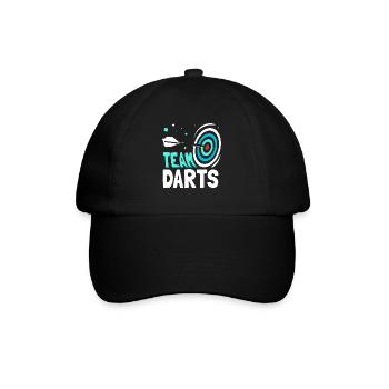 Team Darts Dartverein Dartmannschaft Dart - Baseballkappe - Schwarz/Schwarz - Vorne