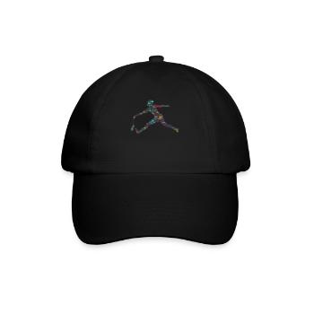 Badminton Federball Spieler - Baseballkappe - Schwarz/Schwarz - Vorne