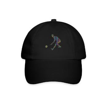 Badminton Federball Spieler - Baseballkappe - Schwarz/Schwarz - Vorne
