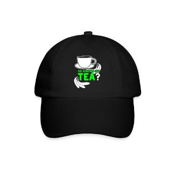 Teetrinker Tee Tasse Teebeutel Teetasse - Baseballkappe - Schwarz/Schwarz - Vorne
