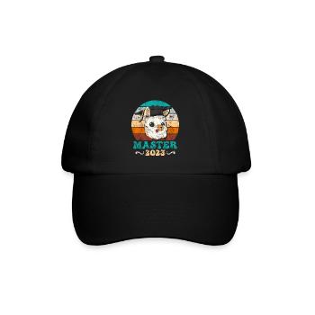 Master Abschluss Master 2023 - Baseballkappe - Schwarz/Schwarz - Vorne