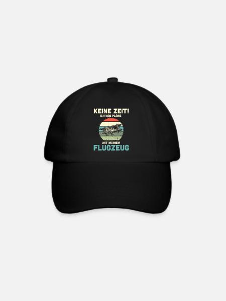 Modellflugzeug Modellflieger Modellbau Flugzeug - Baseballkappe - Schwarz/Schwarz