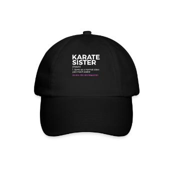 Karate - Baseballkappe - Schwarz/Schwarz - Vorne