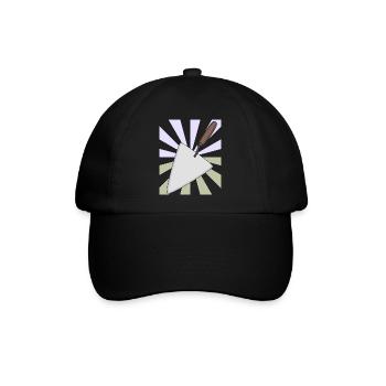 Weihnachtsgeschenk Maurerkelle Handwerker Bauherr - Baseballkappe - Schwarz/Schwarz - Vorne