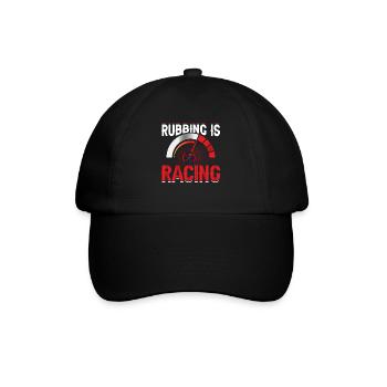 Reiben ist Rennen - Rennwagen - Baseballkappe - Schwarz/Schwarz - Vorne