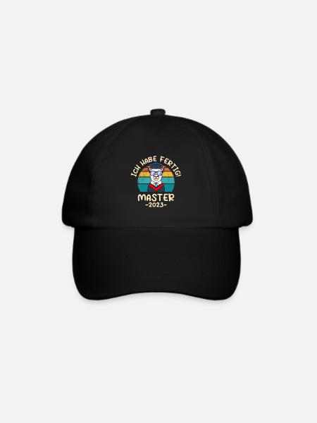 Fertig! Master 2023 - Baseballkappe - Schwarz/Schwarz