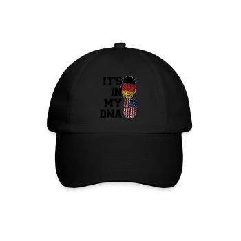 Deutschland Deutsch Deutsche Wurzeln Geschenk - Baseballkappe - Schwarz/Schwarz - Vorne