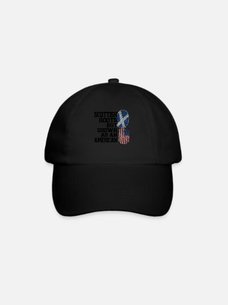 Schottland Schottische Wurzeln Geschenk - Baseballkappe - Schwarz/Schwarz