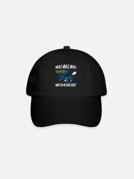 Whale Whale Whale - Baseballkappe - Schwarz/Schwarz