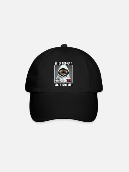 Guten Morgen ganz dünnes Eis - Baseballkappe - Schwarz/Schwarz