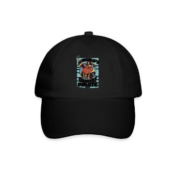 World's Okayest Pirate - Baseballkappe - Schwarz/Schwarz - Vorne