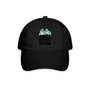 Apes Strong Together - Baseballkappe - Schwarz/Schwarz - Vorne
