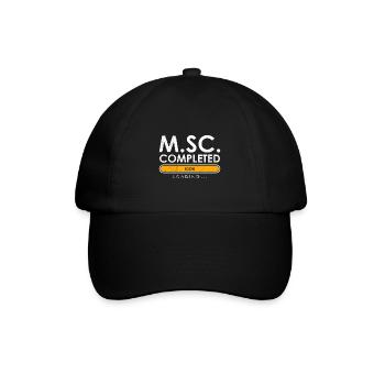 Loading complete Masterabschluss Master of Science - Baseballkappe - Schwarz/Schwarz - Vorne