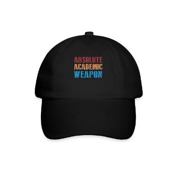 Studenten Absolute Academic Weapon - Baseballkappe - Schwarz/Schwarz - Vorne