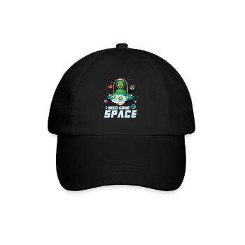 Alien Extraterrestrial Area 51 Ufo Space Geek - Baseballkappe - Schwarz/Schwarz - Vorne