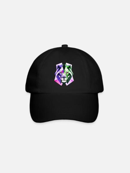 Polygon Löwe - Baseballkappe - Schwarz/Schwarz