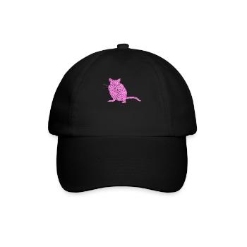 Rennmaus aus Blüten Rennmäuse - Baseballkappe - Schwarz/Schwarz - Vorne