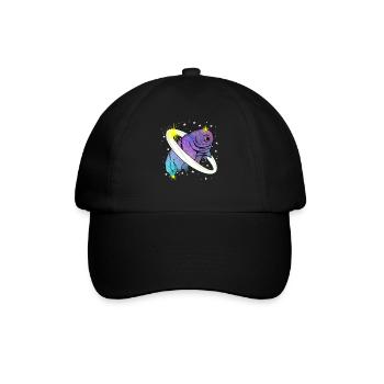 Tardigrade Wasserbär Planet Bärtierchen - Baseballkappe - Schwarz/Schwarz - Vorne