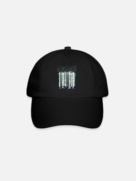 Die Birken - Baseballkappe - Schwarz/Schwarz
