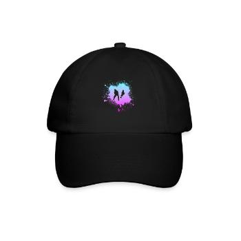 Angeln - Baseballkappe - Schwarz/Schwarz - Vorne