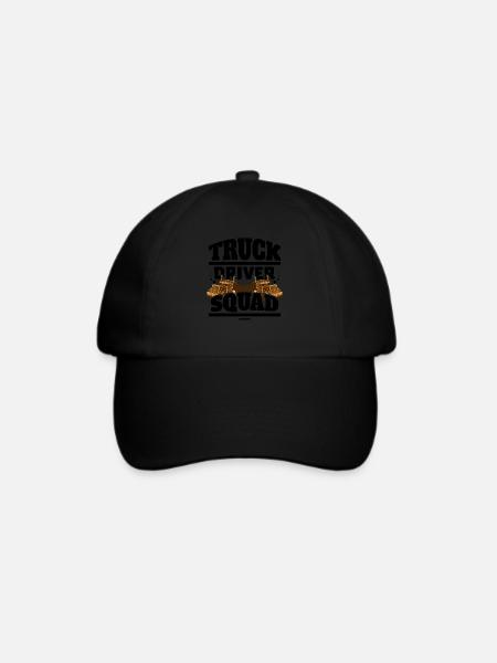 Truck Driver Squad - Baseballkappe - Schwarz/Schwarz