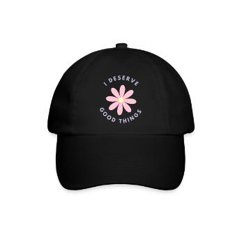 In verdient gute Dinge - Baseballkappe - Schwarz/Schwarz - Vorne