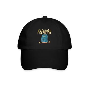 Freshman Retro Vintage School Life Freshman - Baseballkappe - Schwarz/Schwarz - Vorne
