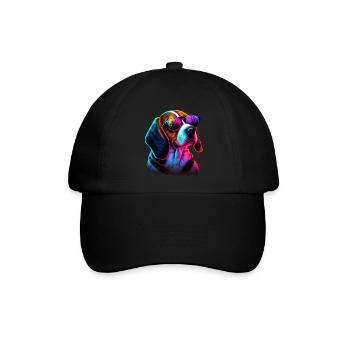 Beagle Dogs Beagles - Baseballkappe - Schwarz/Schwarz - Vorne