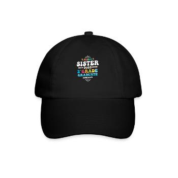 Stolze Schwester einer 2. Klasse von 2023 - Baseballkappe - Schwarz/Schwarz - Vorne