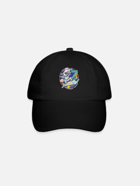 7. Geburtstag - 7 Jahre Astronaut Junge Geschenk - Baseballkappe - Schwarz/Schwarz