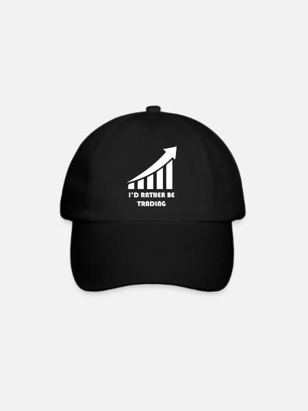Bitcoin Trading Crypto Aktien - Baseballkappe - Schwarz/Schwarz