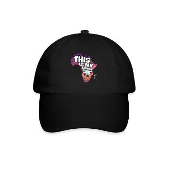 This Is My Africa Shirt - Baseballkappe - Schwarz/Schwarz - Vorne