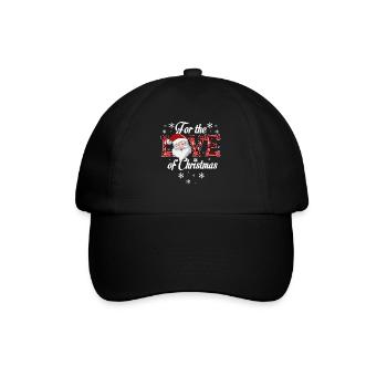 F�r die Liebe zum Weihnachtsfest Weihnachtsfest We - Baseballkappe - Schwarz/Schwarz - Vorne