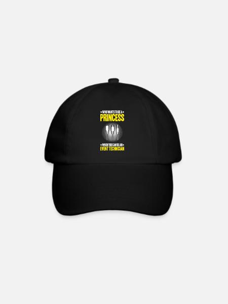 Veranstaltungstechniker Event Technician - Baseballkappe - Schwarz/Schwarz