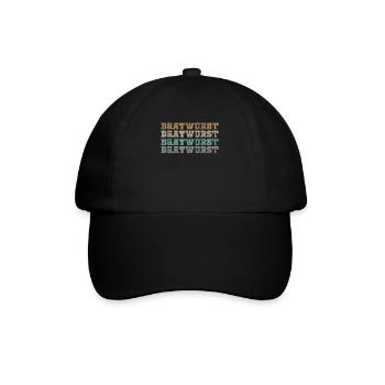 Retro Fährschiff Bekleidung Containerschiff - Baseballkappe - Schwarz/Schwarz - Vorne