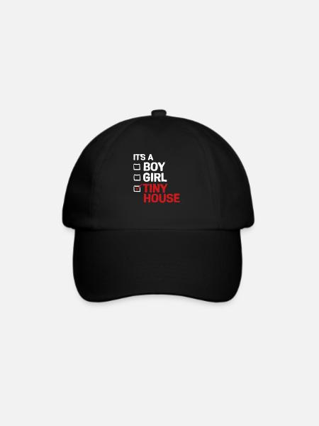 Tiny House - Baseballkappe - Schwarz/Schwarz