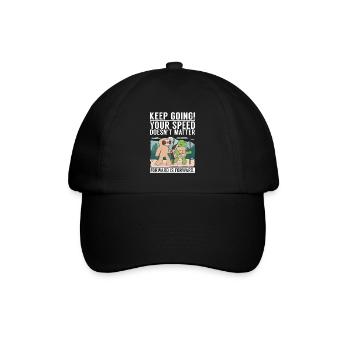 Schildkrötenbesitzer Geschenk Schildkrötenliebhaber - Baseballkappe - Schwarz/Schwarz - Vorne