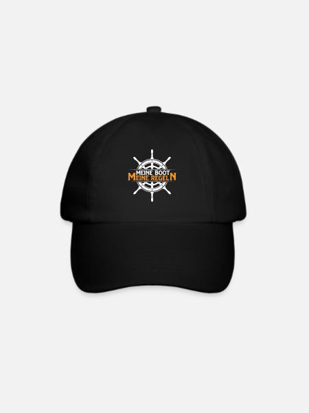 Mein Boot meine Regeln - Baseballkappe - Schwarz/Schwarz