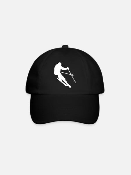 Ski - Baseballkappe - Schwarz/Schwarz
