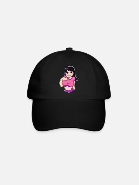 Anime - Baseballkappe - Schwarz/Schwarz