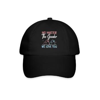 Egal welches Geschlecht wir lieben dich Geschlecht offenbaren - Baseballkappe - Schwarz/Schwarz - Vorne