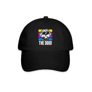 Der Dood Doodle Labradoodle Goldendoodle - Baseballkappe - Schwarz/Schwarz - Vorne