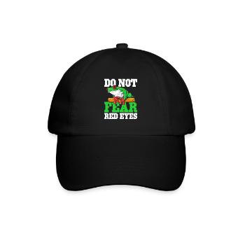 Rotäugiger Laubfrosch Niedliches - Baseballkappe - Schwarz/Schwarz - Vorne