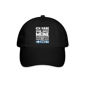 Ich habe keine Angst meine Schwiegertochter ist Gr - Baseballkappe - Schwarz/Schwarz - Vorne