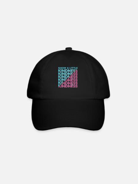 Kindness - Baseballkappe - Schwarz/Schwarz